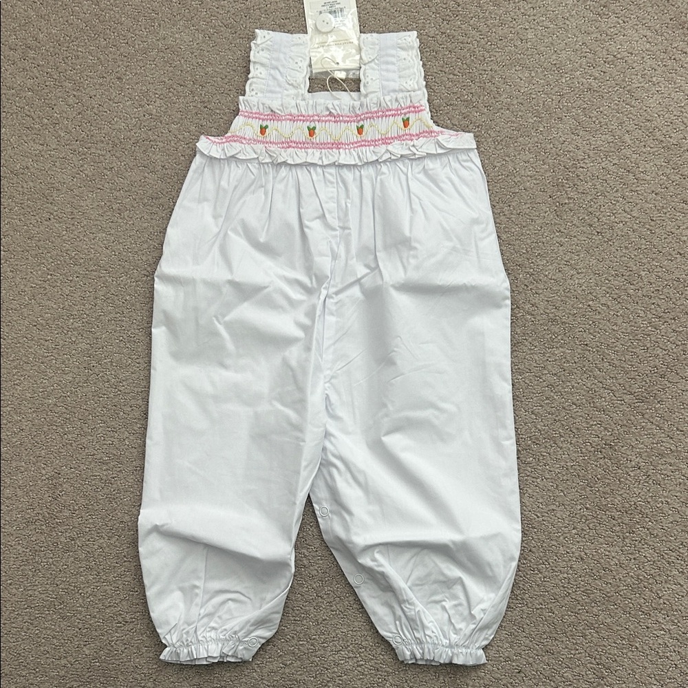 NWT Beaufort Bonnet Company white Ritzy Romper